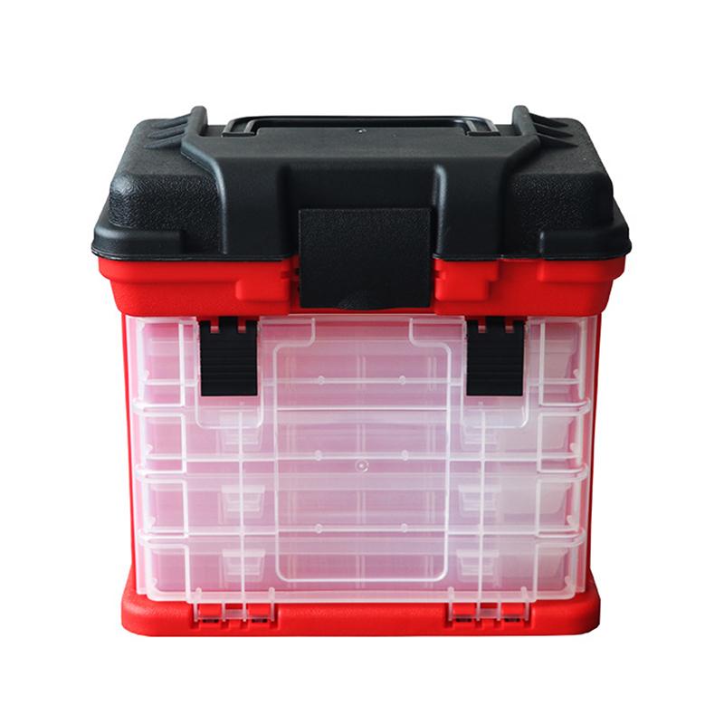 Multifunction Fashing Tackle Box Lure Accessory Storage Hand Box Angling Tool Case Fishing Tool Box Storage Box красный