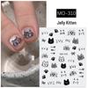 Cute Kitten Jelly Cat Paw Nail Stickers: Sweet & Fun Embossed DIY for Kids