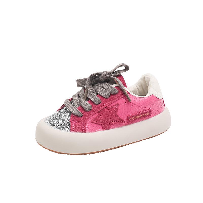 Girls' Casual Low-Top Sneakers - Autumn 2023 New Style, Soft Non-Slip Sole, Fashionable Sports Shoes for Little Girls
