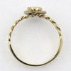 Ring K18 yellow gold/diamond #6.4(US Size) 2.5g Women Used