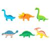 1 Set Dinosaur Building Block Stacking Game Kids Educational Wooden Cartoon Dino Brick Stacking Balance Tower Toy Toddlers Boys Girls Gift
