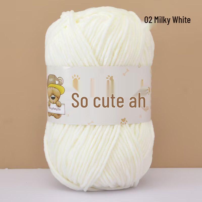 Chenille Crochet Yarn - Medium Thick Hand-Knitted for DIY Crafts & Dolls