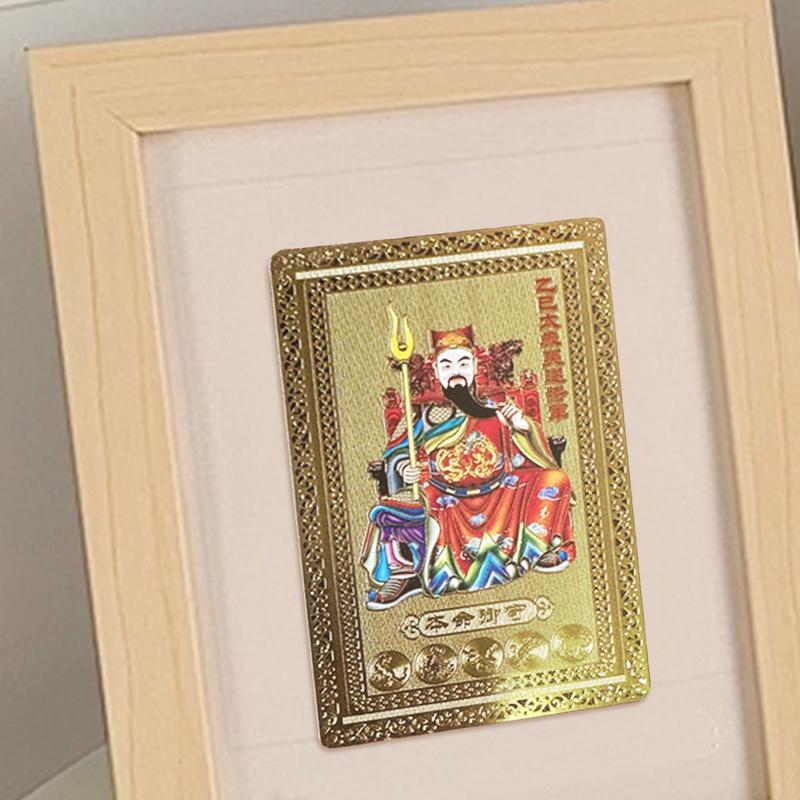 2025 Tai Sui Amulet Card Feng Shui Prayer Copper Card Exorcism Protection Buddha Gift Amulet Safe Bring In Wealth And Treasure
