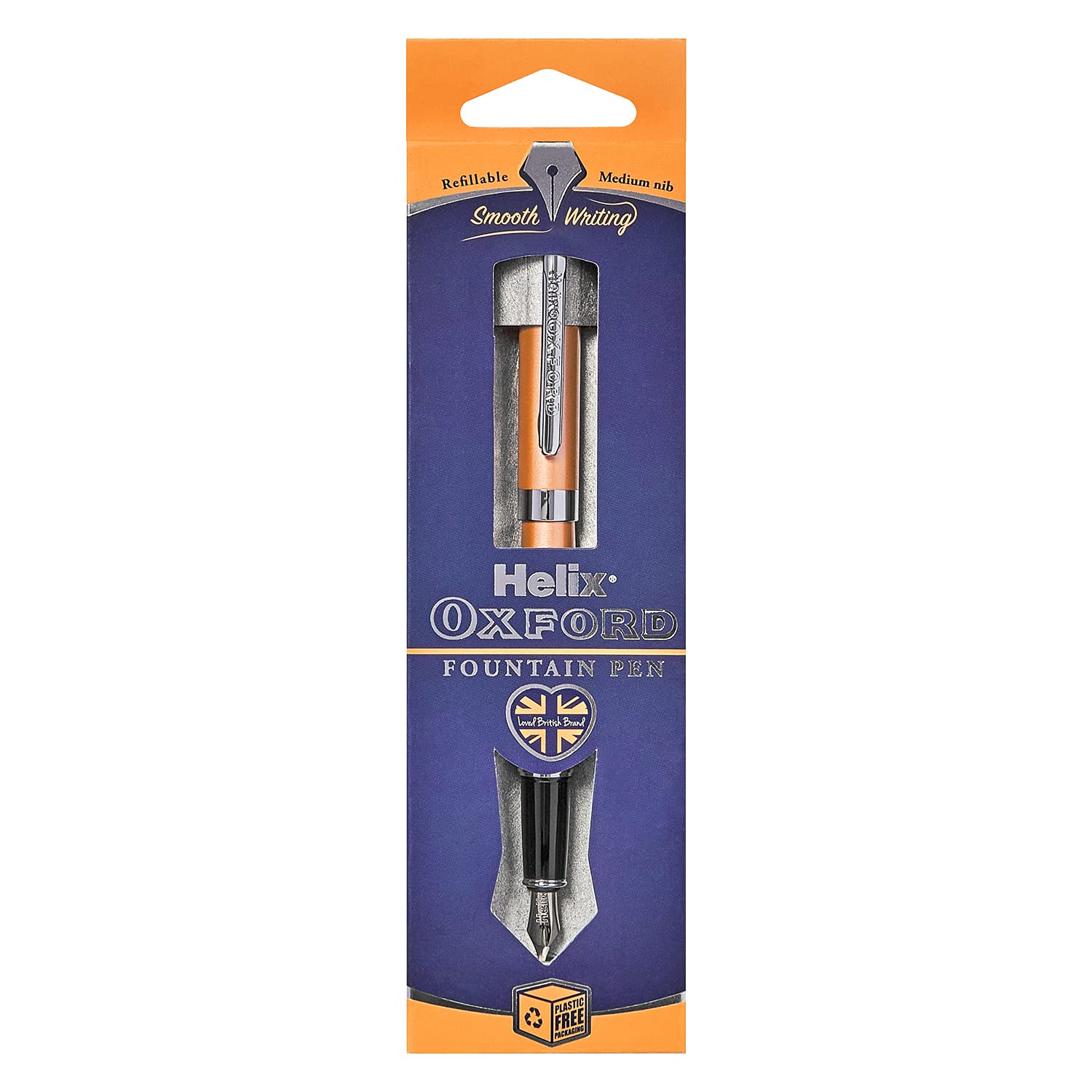 

Helix Oxford Fountain Pen Rose Gold - синий