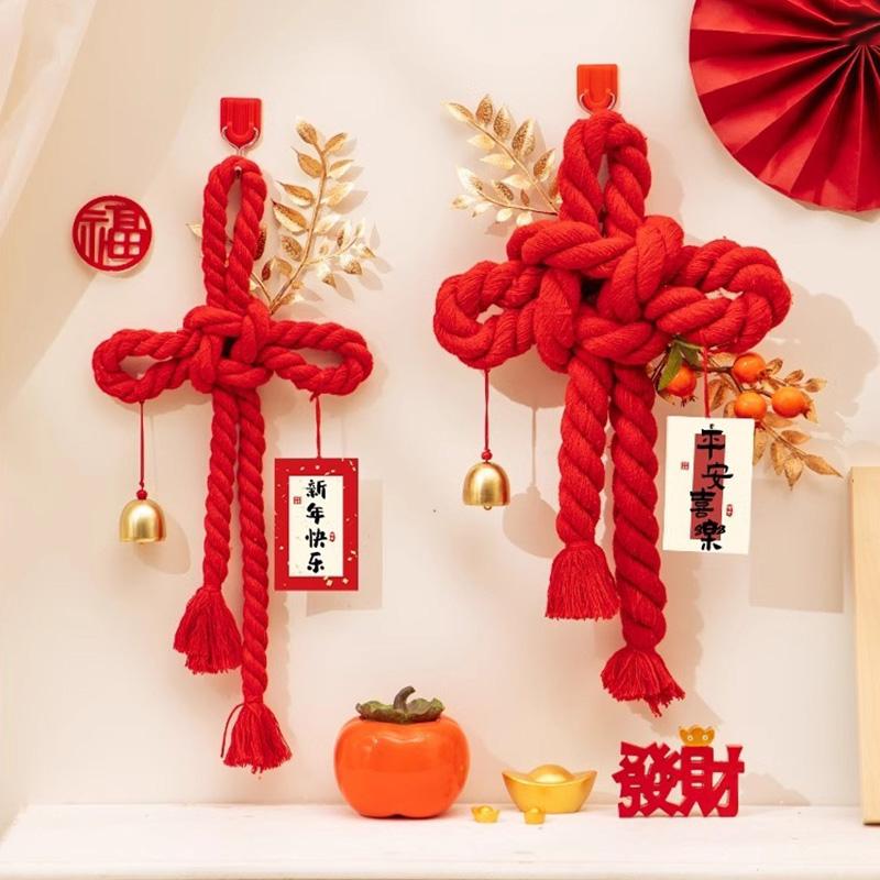 Chinese Knot Tassel Pendant Housewarming Moving Home Gift Decoration Hanging Door Pendant Festival Decorative Ornaments