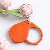 Portachiavi Lente d'Ingrandimento 10X Ingrandimento Pieghevole Portatile Mini Lente d'Ingrandimento con Anello Portachiavi per Lettura All'Aperto Rosso