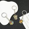 Kawaii Metal Keychains Jewelry Key Chain Toy for Kids Christmas Birthday Gift Bag Wholesale