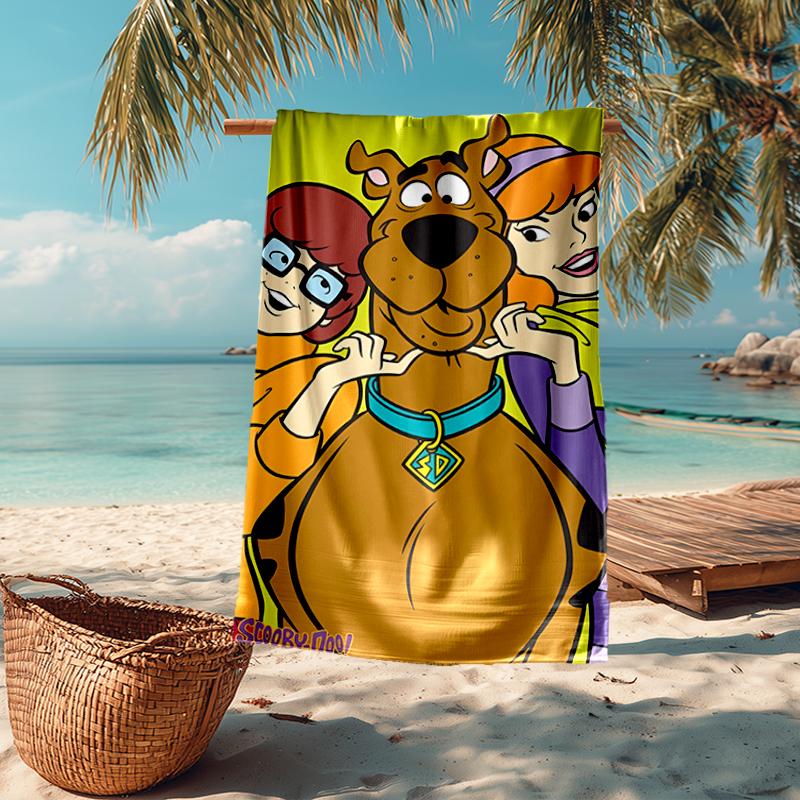 Ultra-Soft Beach Towel with Scooby-Doo Theme,Ideal for Pool - Camping, Diving - Perfect Travel Essential, Vibrant Beach Towel.