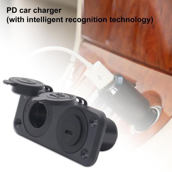 

AOC4114-Z USB-зарядное устройство для быстрой зарядки типа C, огнестойкий нейлон, 12–24 В