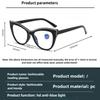 Large Oversized Reading Glasses for Women Men Fashion Retro Far Sight Eyeglasses Trendy Popular Cat Eye Anti-blue Presbyopia