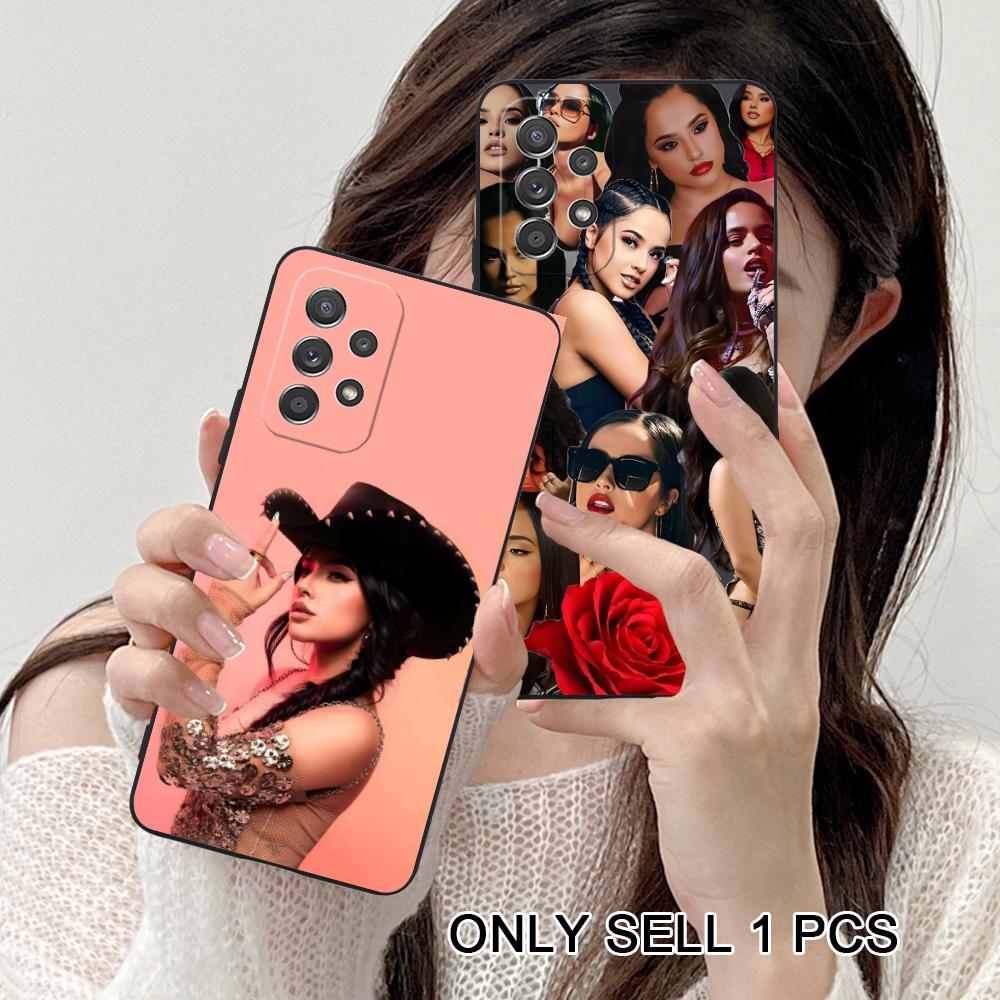 Fashion Becky G Matte TPU Mobile Phone Case for Samsung Galaxy A56 55 54 53 52 51 36 35 34 23 16 15 5G Colorful Cover