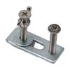 Power Tools Clamp Hold Down Plywood Engraving Machine Silver T-Track Wear Resistant 4 Set Adjustable Brand New