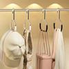 1/3pcs Ring Coat Hanger Multifunctional Simple Tie Hanger Non-slip Seamless Home Scarf Towel Rack Storage Hat Rack Organizer