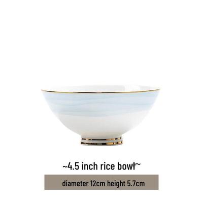 Wu Tuo Ink Wash Orchid Rice Bowls (2-Pack)