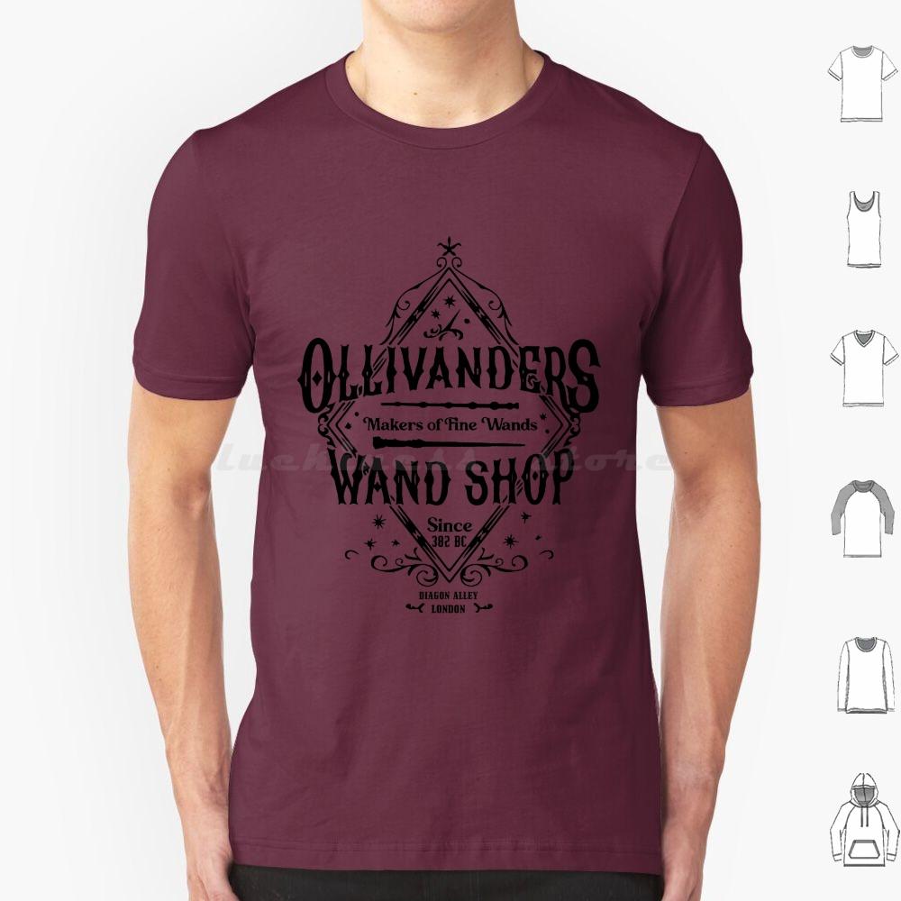 Wand Shop Wizard Wand T Shirt Big Size 100% Cotton Hermione Granger Draco Malfoy Snape Dumbledore Sirius Black Hedwig Magic