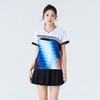 Womens Badminton Sport Set Quick-Dry Short Sleeve Top Skort Pants Training Competition Team Uniform