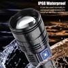 10000LM 100W Powerful Led Flashlights Tactical Built-in Battery Flash Light USB Mergency Spotlights Scalable Zoom Outdoor Multifunctional