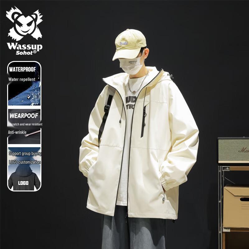 

Wassup Sohot Men s Outdoor Windproof Shell Jacket L