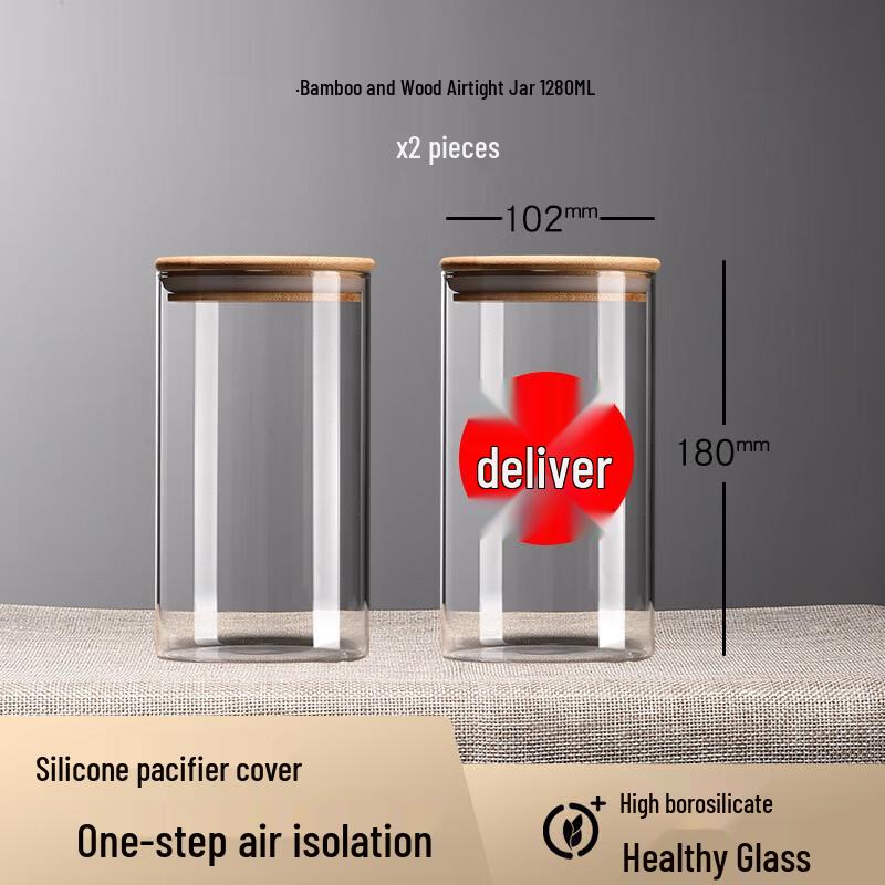 Zuozi Glass Food Storage Jar with Lid