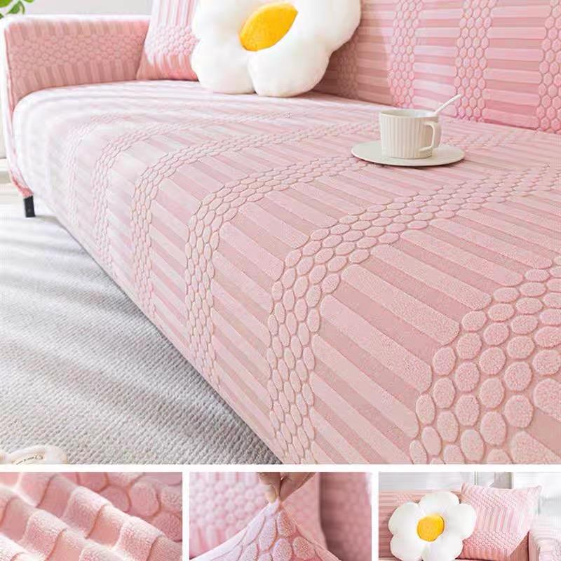 Grube nordyckie żakardowe pokrowce na sofę do salonu regulowane elastyczne pokrowce na sofy pokrowce na sofy na fotele antypoślizgowe pokrowce na kanapę