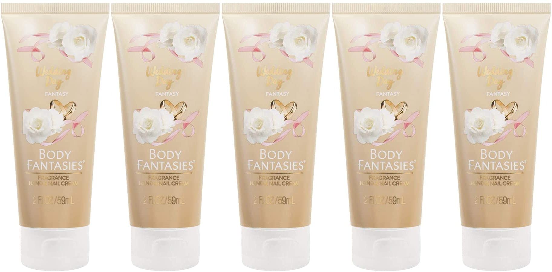 

Body Fantasy Signature Fragrance Hand Nail Cream Wedding Day 59ml x 5 [BODY FANTASIES/WD] 5-Pack & Bottles