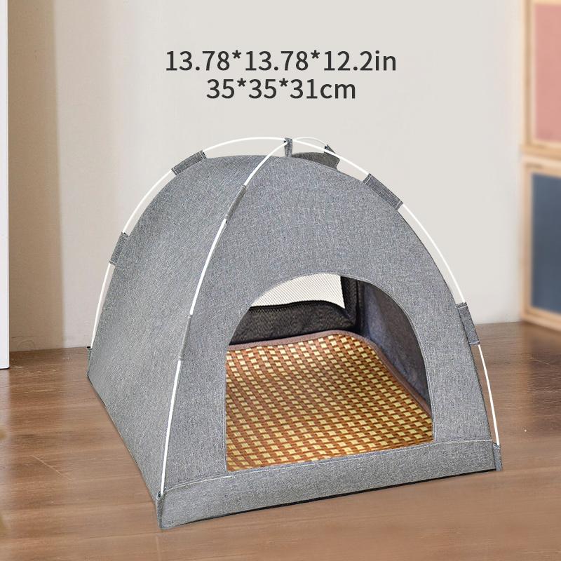 Katzenzelt, hochwertiges Katzenbett, faltbares Haustierbett, wasserdichtes Katzencampingbett, tragbares Bett L(45x45x41cm)