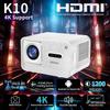 HY300PRO 4K UHD Smart Mini Portable Home & Outdoor Projector