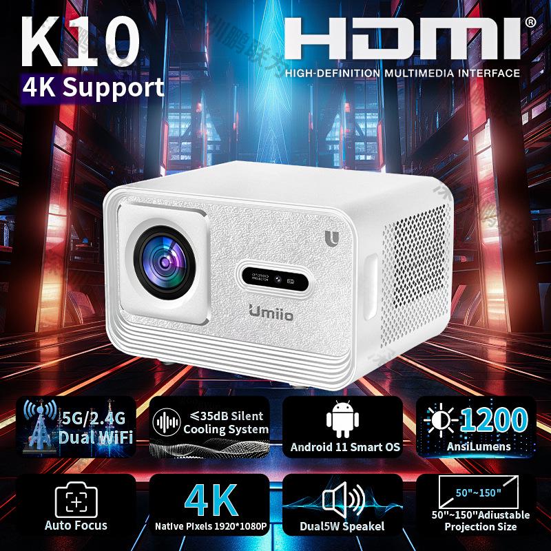 HY300PRO 4K UHD Smart Mini Portable Home & Outdoor Projector