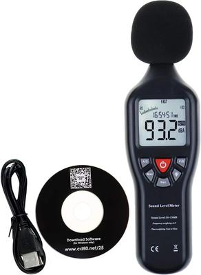 Digital Sound Level Meter Data Logger Noise Measuring Device Sound Meter High Precision Japanese Instruction Manual Level Meter with Data Logger