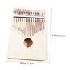 Wooden DIY Kalimba Kit, Hand-Painted Thumb Piano with 10 Picks, African Finger Piano, Safe Materials, Kindergarten Toy, Develops Creativity (Assorted