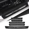 Car Carbon Door Sill Plate Protector Stickers For Qashqai Sylphy Tiida Altima Teana X-Trail Leaf Juke Sentra Accessories