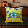Puzzle Game B-Bubbles Bobble  Decorative Polyester Throw Pillow Cover Square Suitable for Home Office Coffee Shop Decor