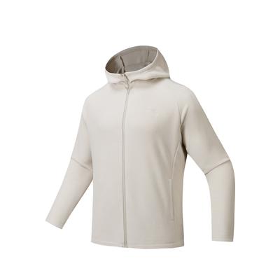 Anta Outdoor Series Fire Shell Warm Windproof Anti-Static Comfortable Versatile Casual Fashion Hooded Jacket Unisex Jackets Milled-Grey 972616701-1