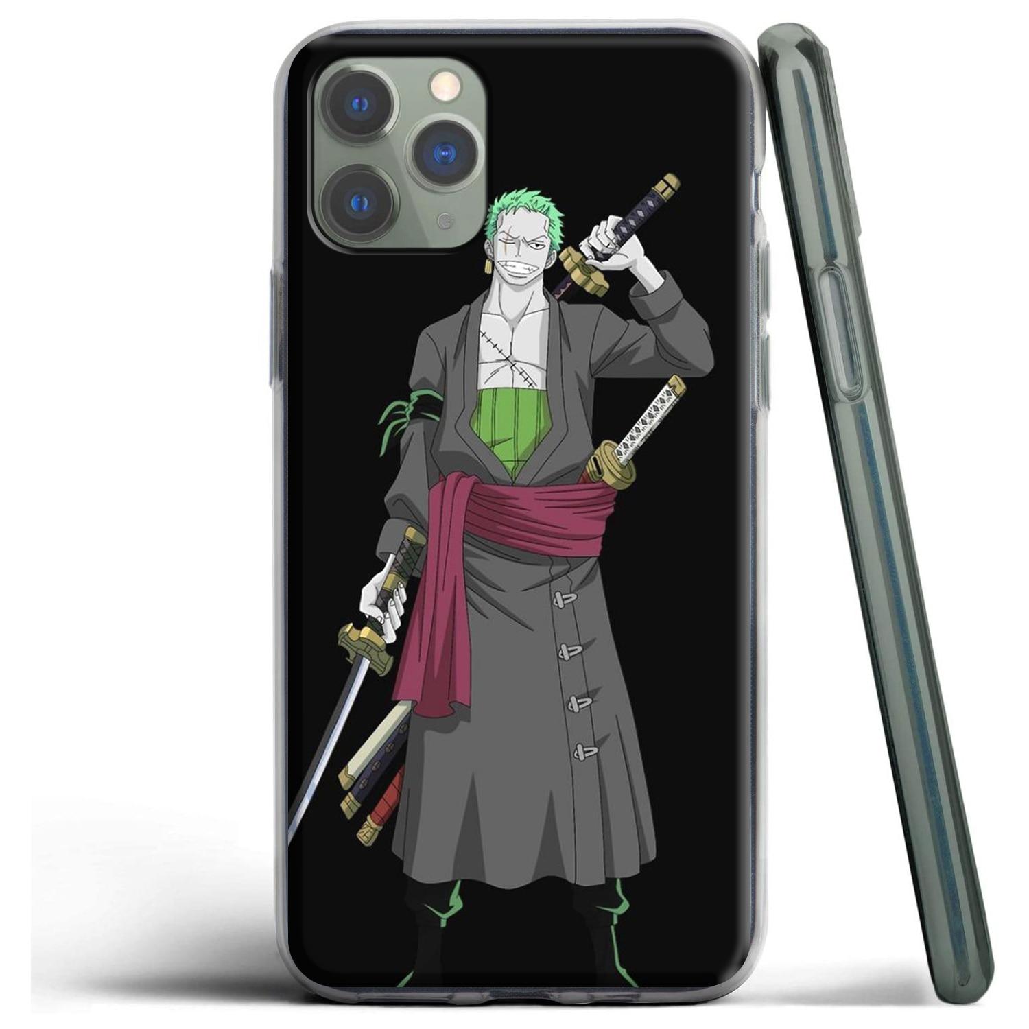 

Цельный силиконовый чехол «Луффи Зоро» для Apple iPhone 12 Mini 11 Pro SE XS X XR Max 8 7 6S 6 Plus 5S Iphone Xs Max