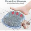 shower foot scrubber with soothing massage pad