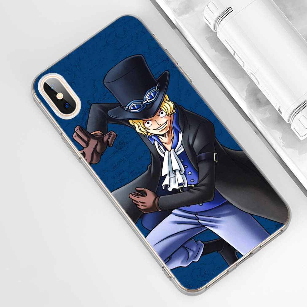 DT18 One Piece Sabo Hülle für Samsung A04 A14 A23 A34 A54 M23 M33 M52 M53 Realme 10 9 C30S C35 C55 VIVO Y02S Y21 Y33S Y51 X80 Pro Klare Hülle