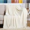 Sofa Blanket Tassel Air Conditioning Nap Blanket Hotel Bed Summer Bed Tail Blanket Manta Del Sofá Para La Pausa Para El Almuerzo