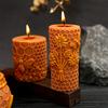 3D Honeycomb Column Silicone Candle Mold DIY Flower Bee Honey Pot  Bee House Designs Candles Plaster Crafts Cute Home Decor