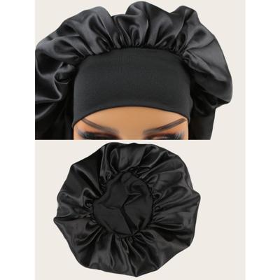 Unisex Head Wrap Elastic Band Bonnet Sleep Cap Extra Large Satin Silky Bonnet Sleep with Premium Elastic Band