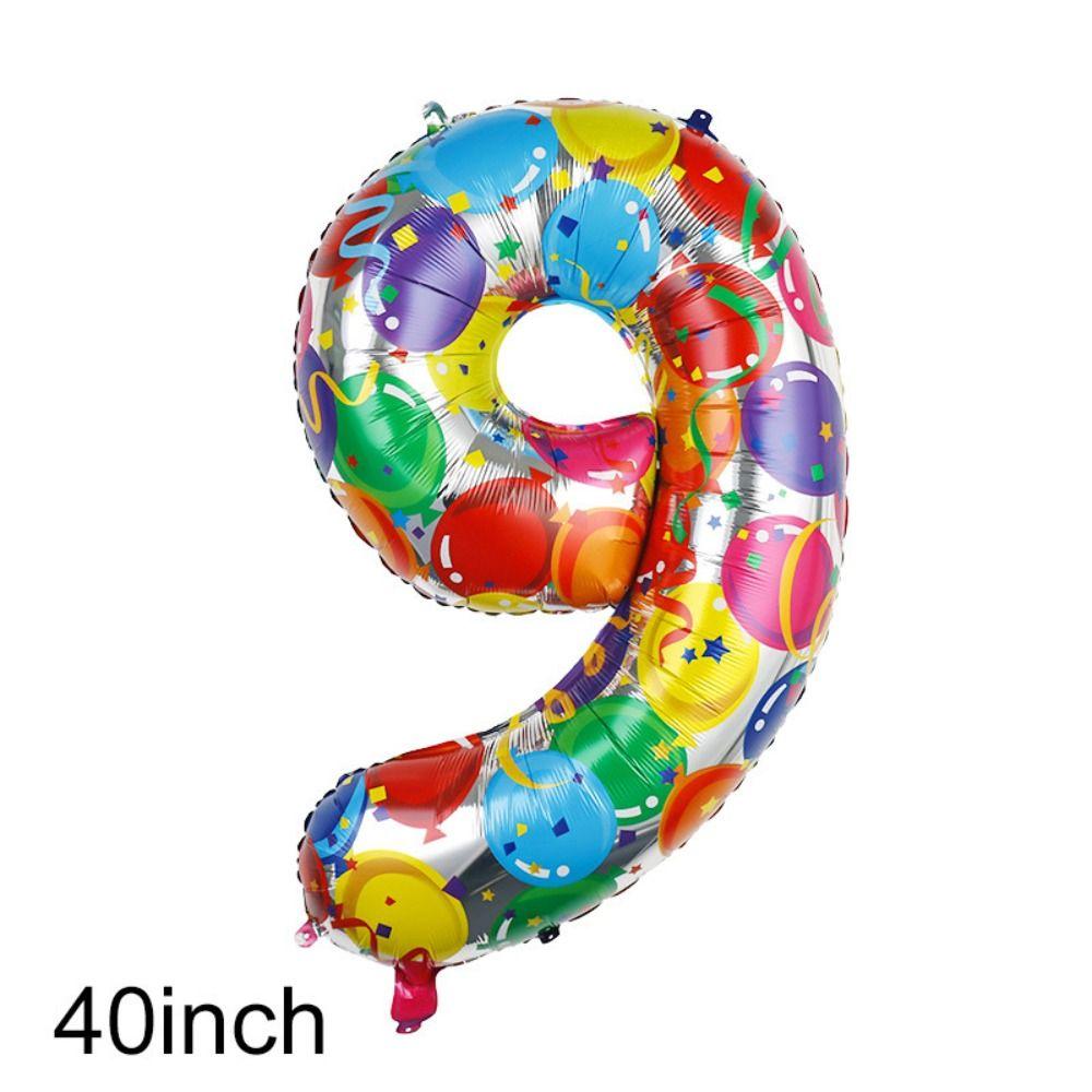 

Digital Colorful Digit Balloons Giant Party Decorative Number Balloons Home Banquet 9