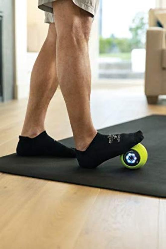 TriggerPoint Massage Foam Stretch Myofascial Release Ball, Roller, Ball, (MB Vibe, 10.16cm Diameter, Electric) [Used]