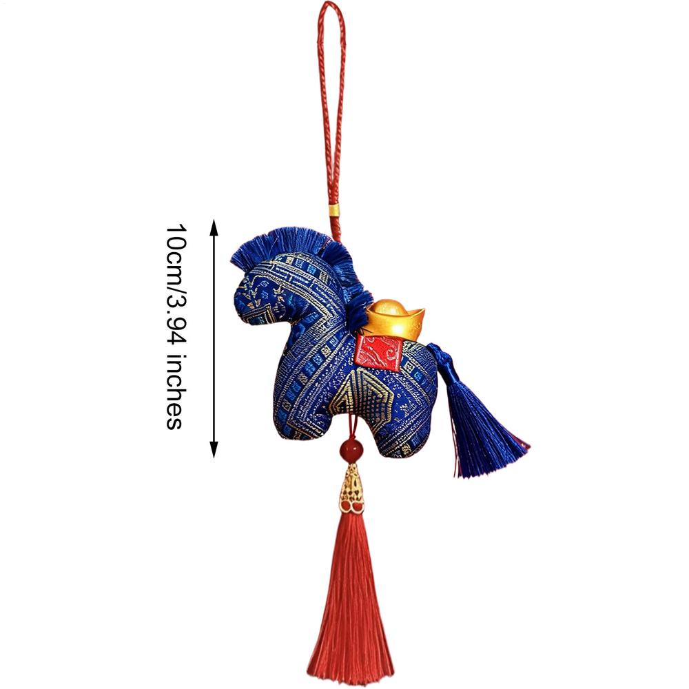 Chinese New Year Mascot Decor Chinese Style Horse Year Fabric Pendant Horse Plush Boutique Decortion Backpack Accessories