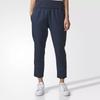 Adidas Originals Solid Color Loose Fit Elastic Waist Casual Pants Women Bottoms Navy BQ7869