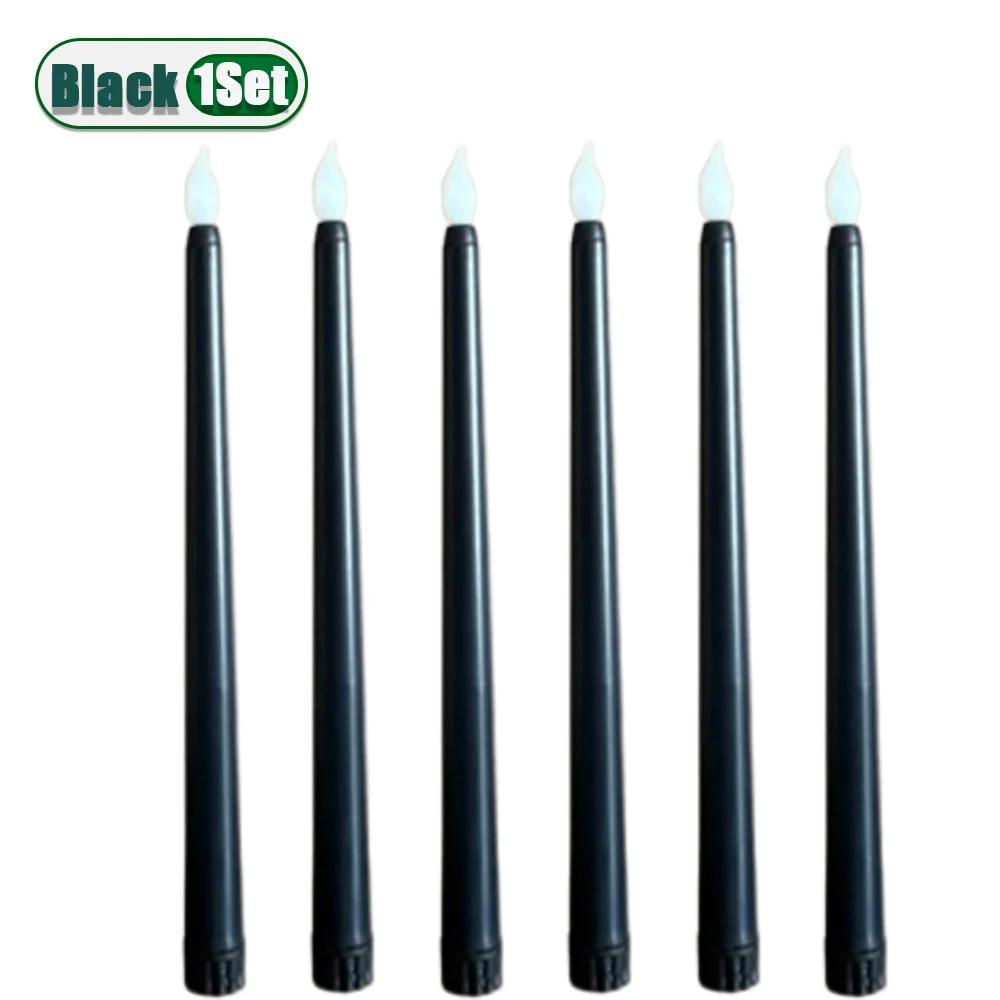 

Светодиодная длинная свеча без пламени, имитация чайной свечи для рождественской свадебной вечеринки, декор сцены для помещений и улицы