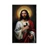 Tela Cristo Gesù Postres Ritratto Cristiano di Gesù Stampa Artistica da Parete Poster Camminerò con Cristo Versetto Biblico Poster Regalo