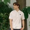 GOXO Smile Heart Pocket Shirt Cream