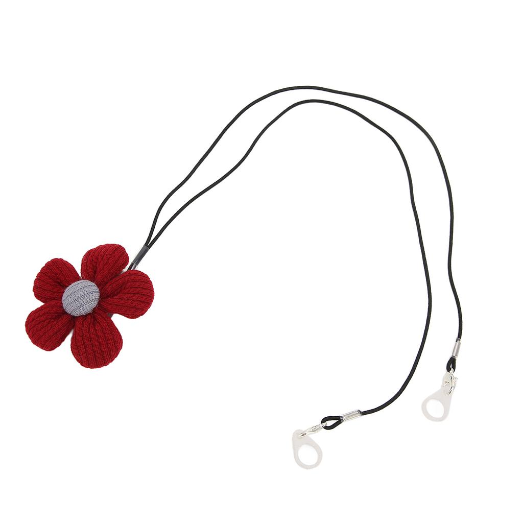 Hörgeräte-Lanyard-Clip Verlust verhindern Niedlicher roter Blumen-Hörgerätehalter für Kinder Jugendliche