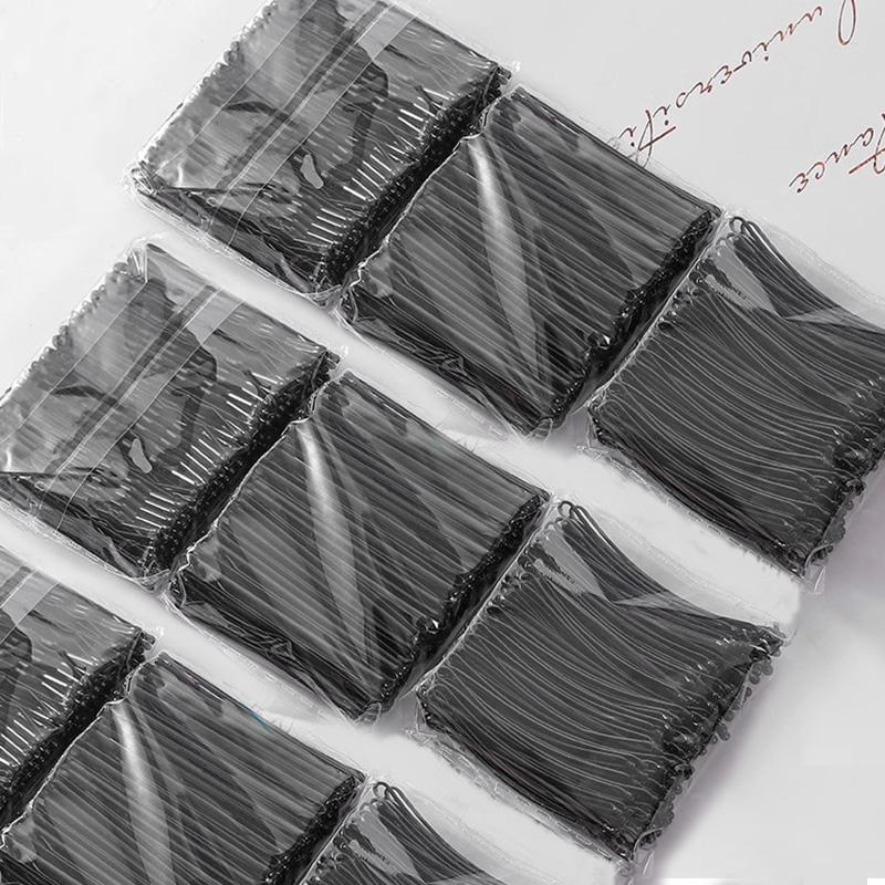Unsichtbare U-förmige Haarnadeln für Damen Schwarze Haarspangen Wellige Haarspangen Einfache Haarnadeln für Mädchen Metall-Haarklammern Modische Haaraccessoires