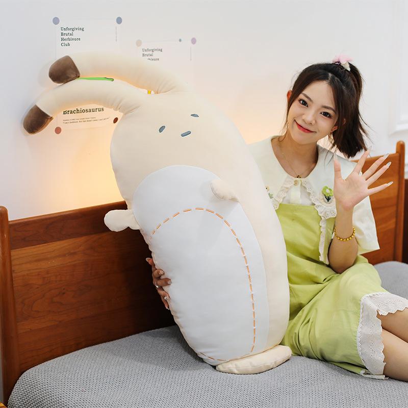 Girls Sleep Pinch Legs Cool Feeling Ice Silk Animal Long Throw Pillow Bedroom Dormitory Pregnant Women Sleeping Throw Pillow Plush Toy