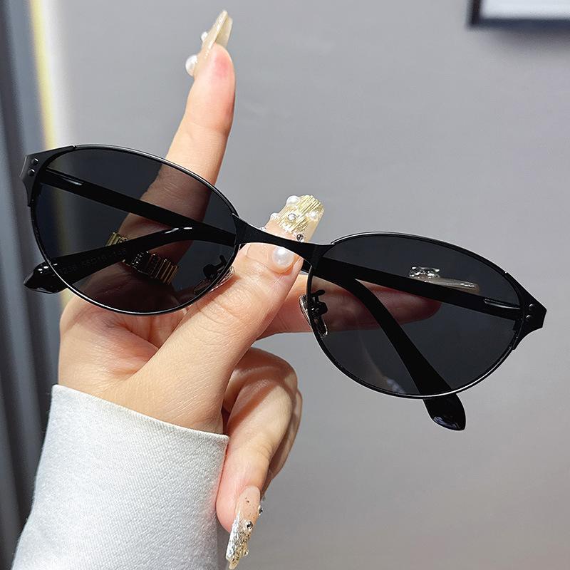 New products in the Year of the Snake UV-proof sunglasses oval frame ins fashionable versatile sunglasses